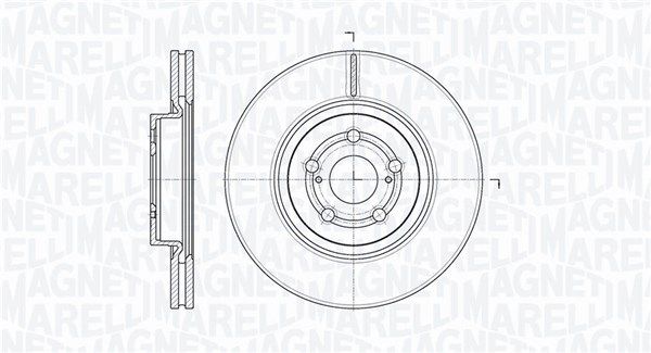 MAGNETI MARELLI Тормозной диск 361302040302